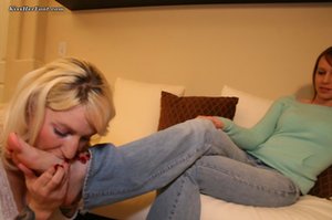 Kiss Her Foot invites you to browse their xxx pictures with girl in her twenties in girl on girl