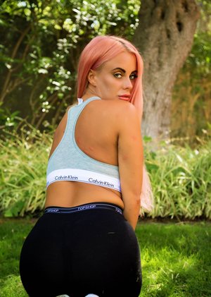 Skin Tight Glamour xxx photo collection featuring Laila has a sexy shape